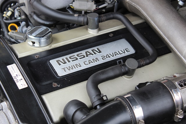 a-close-up-of-a-car-engine